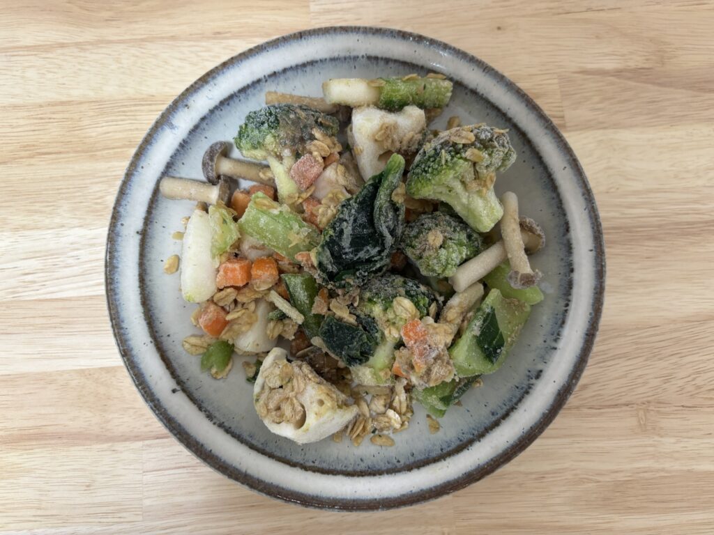レンチン前の野菜
